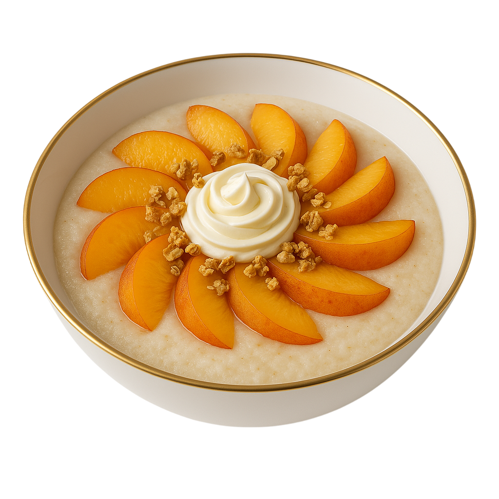 BOWL O’ GAINZ – PEACH AND CREAM