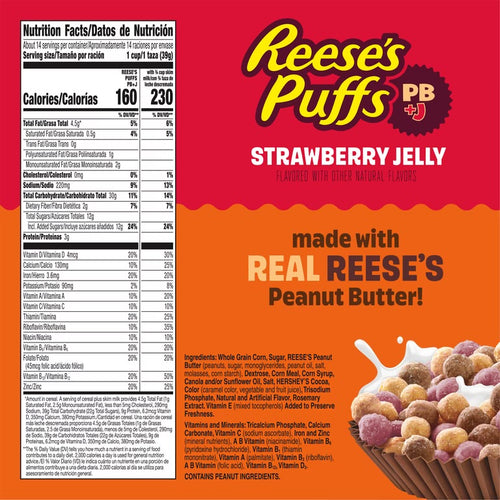 3 Reese's Puffs Peanut Butter & Jelly
