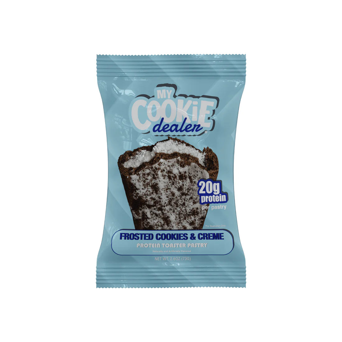 Frosted Cookies & Creme Protein Toaster Pastry