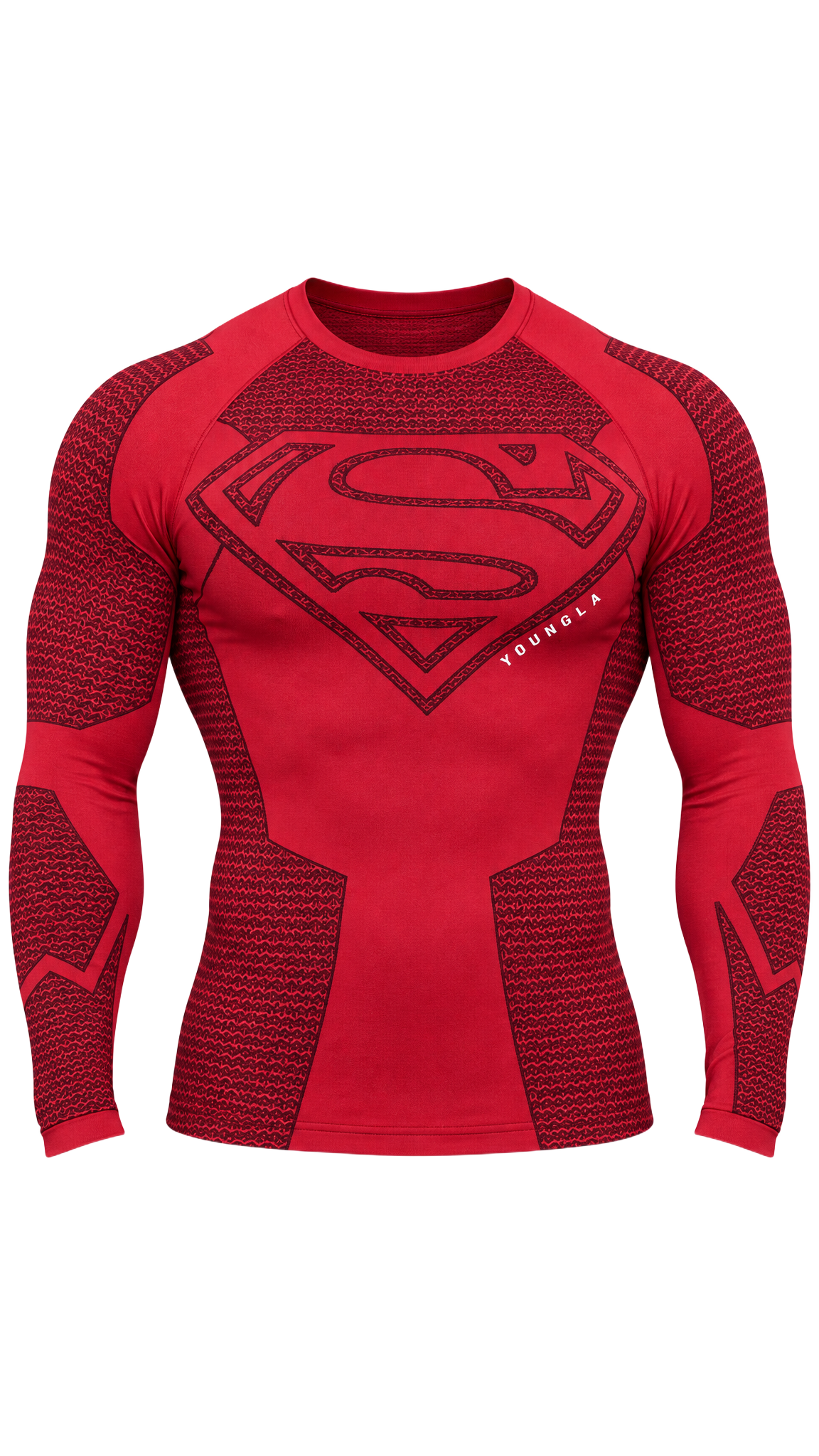 YoungLA Superman Compression Long Sleeve - Red