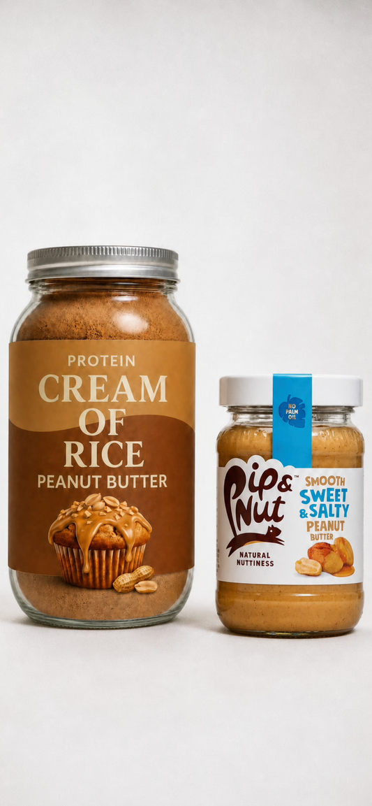 Protein Cream Of Rice Peanut Butter + Smooth Pip & nut peanut butter