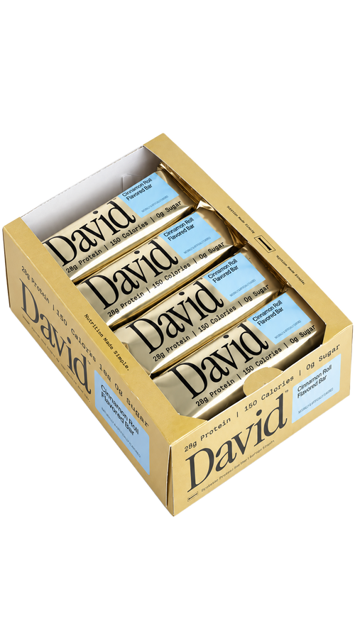 David Protein Bar - Cinnamon Roll (12 Count)