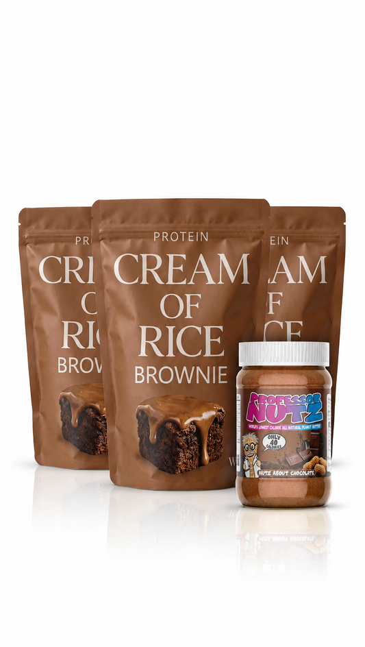 Ultimate bundle - 3 PCR Brownie + 1 Free Professor nutz peanut butter