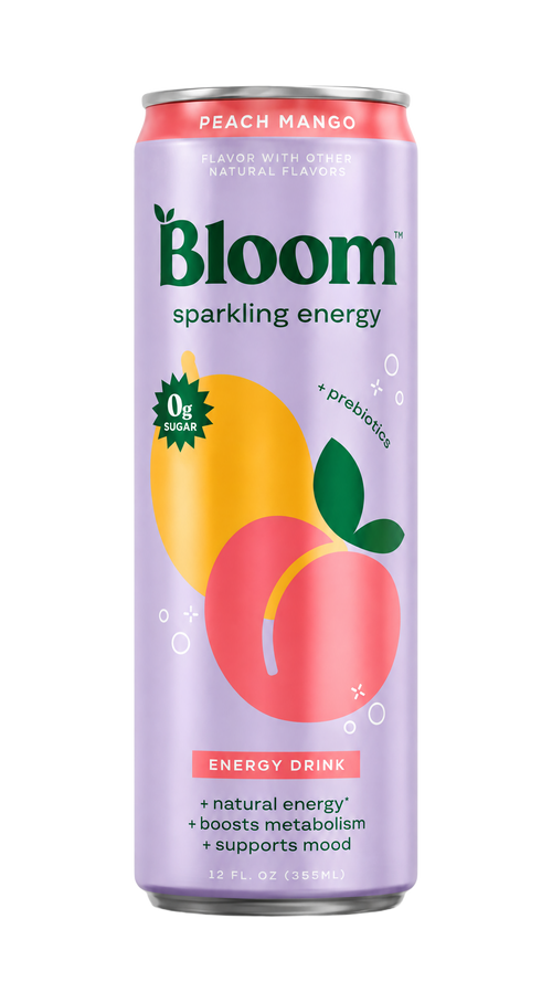 Bloom Sparkling Energy - Peach Mango (12 Count)