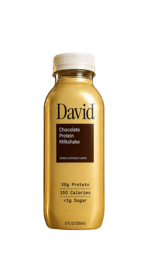 David Protein Milkshake - Chocolate (12 Count)