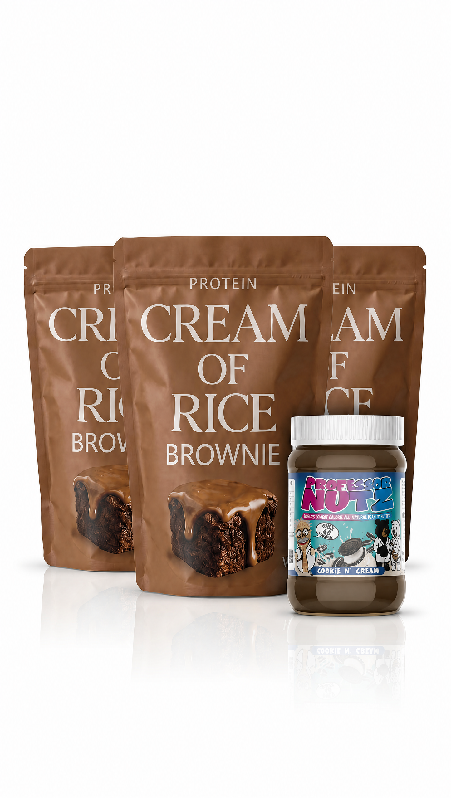Ultimate bundle - 3 PCR Brownie + 1 Free Professor nutz peanut butter