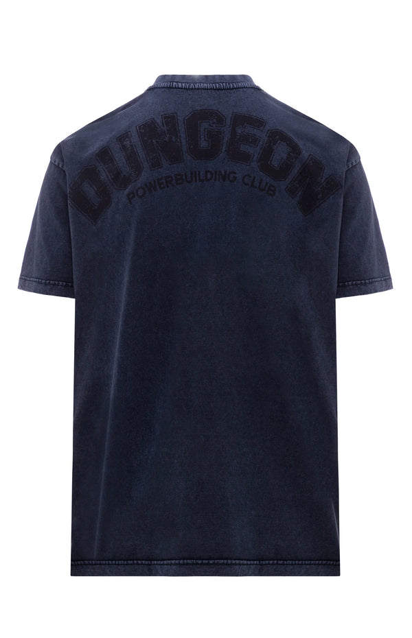 ACID DUNGEON OVERSIZED TEE - NAVY BLUE