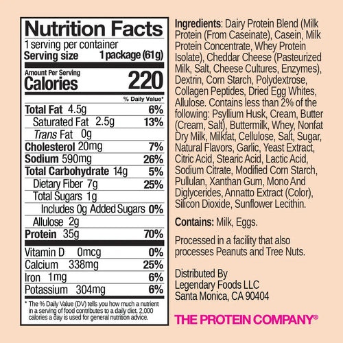 Legendary Protein Pasta Mac & Cheese 5 Counts