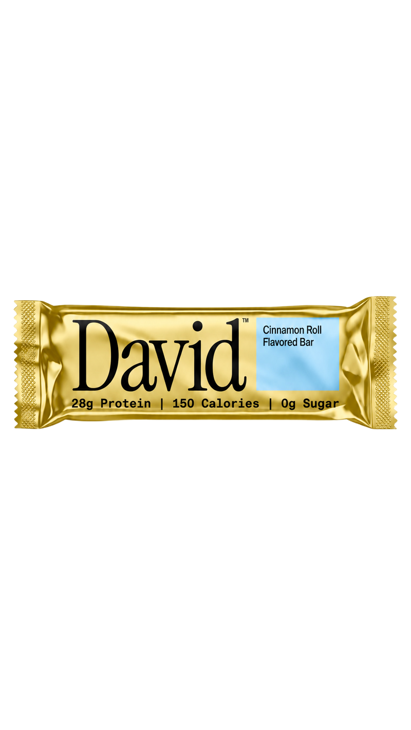 David Protein Bar - Cinnamon Roll (12 Count)