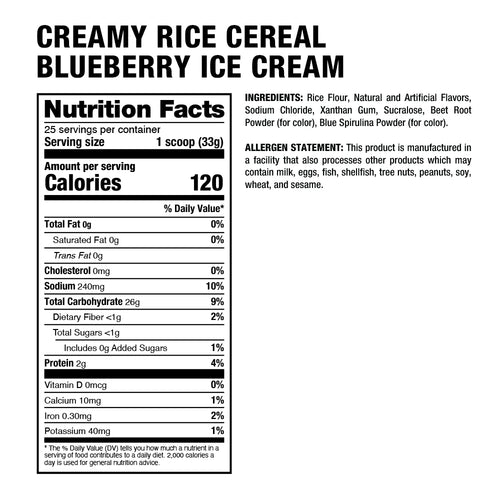 Dragon Pharma Cream of Rice - Blueberry Ice Cream
