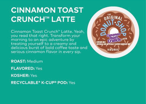 2 Cinnamon Toast Crunch Coffee Pods - 20 Pods