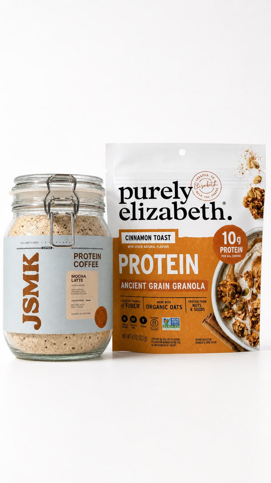 Protein Coffee + Purely Elizabeth Granola