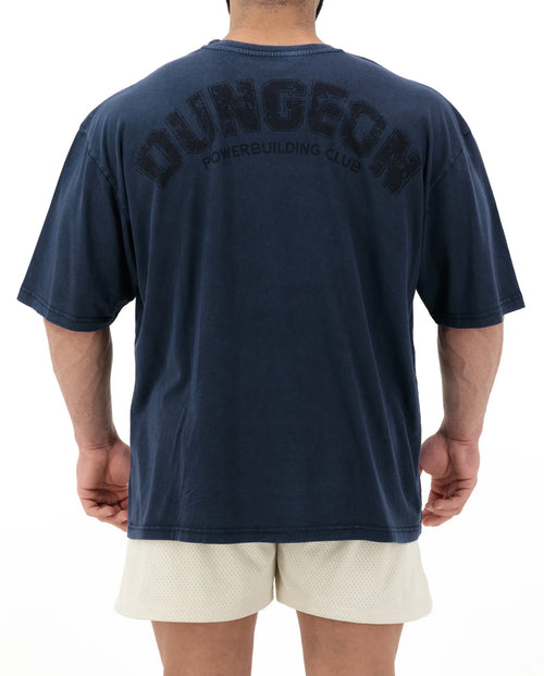 ACID DUNGEON OVERSIZED TEE - NAVY BLUE