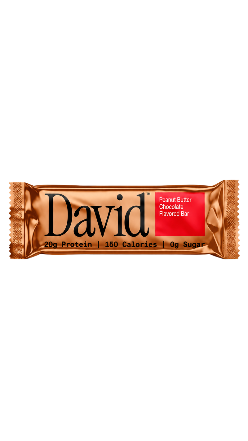 David Protein Bar - Peanut Butter Chocolate (12 Count)