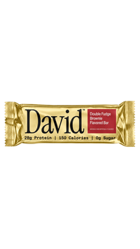 David Protein Bar - Double Fudge Brownie (12 Count)