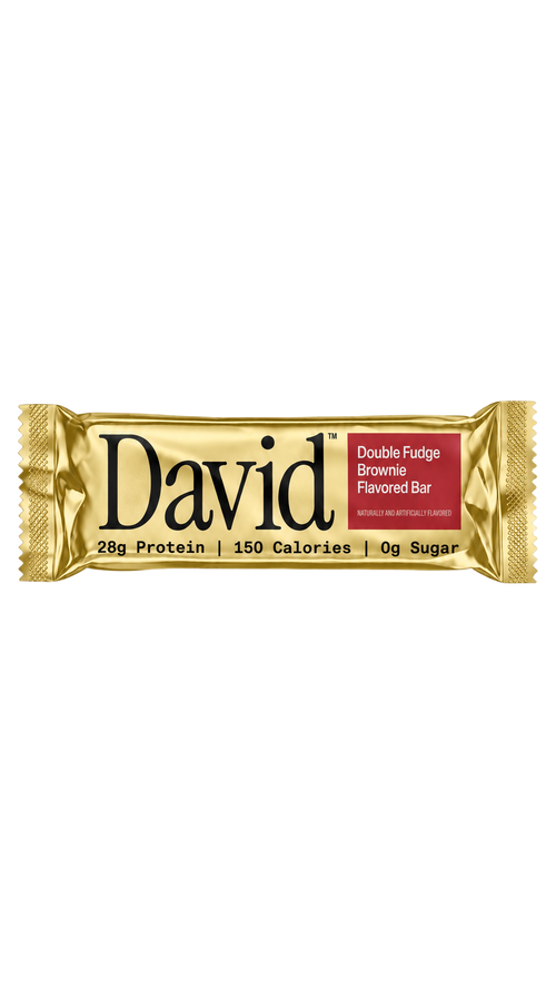 David Protein Bar - Double Fudge Brownie (12 Count)