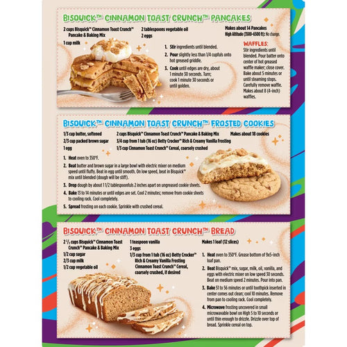 3 Cinnamon Toast Crunch Pancake Mix