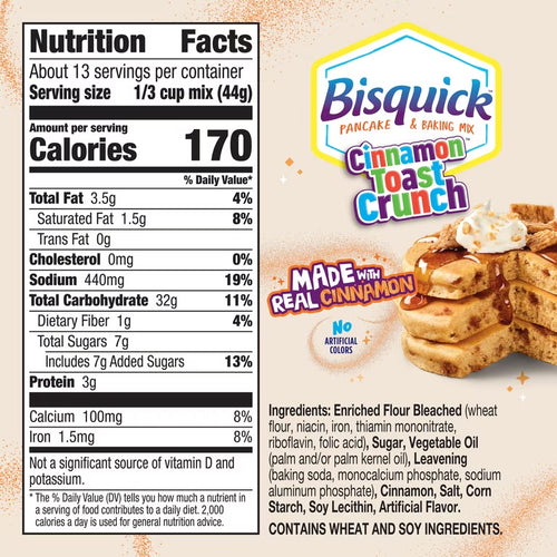 3 Cinnamon Toast Crunch Pancake Mix
