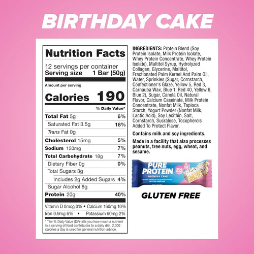Pure Protein Bar 12 Count