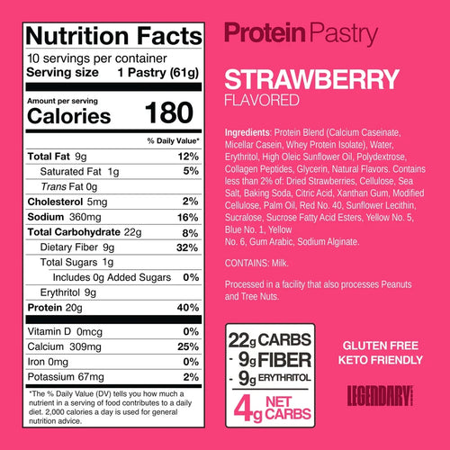 4 Packs Legendary Strawberry Pastry 18 Counts