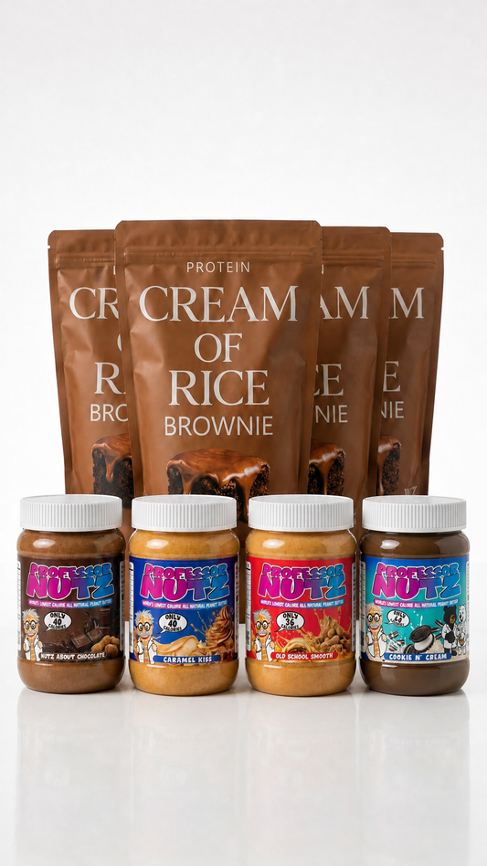 Mega Bundle - 4 PCR Brownie + 3 Free Professor Nutz peanut butter