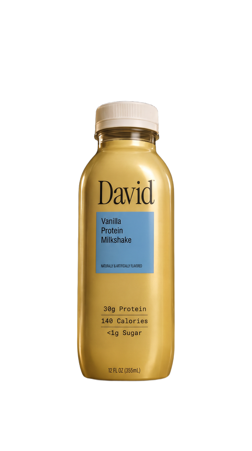 David Protein Milkshake - Vanilla (12 Count)
