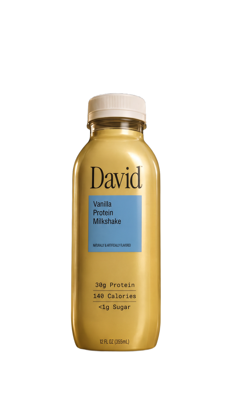 David Protein Milkshake - Vanilla (12 Count)