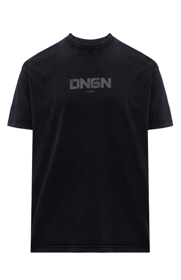 ACID DUNGEON OVERSIZED TEE - BLACK