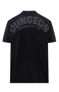 ACID DUNGEON OVERSIZED TEE - BLACK
