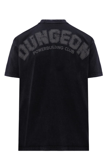 ACID DUNGEON OVERSIZED TEE - BLACK