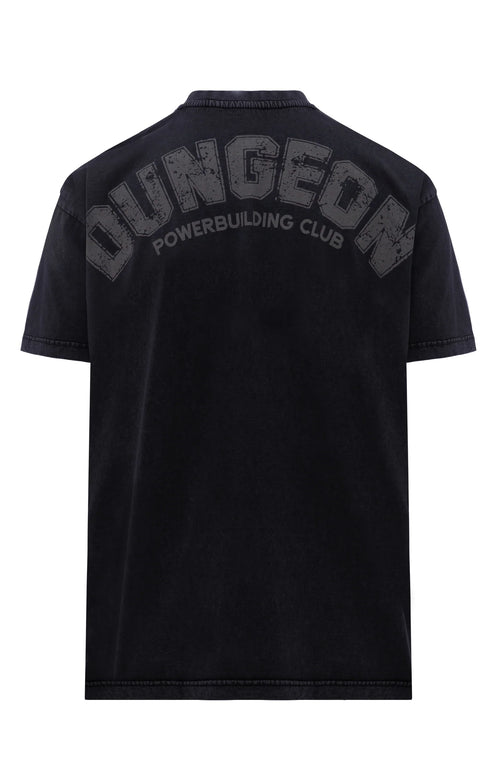 ACID DUNGEON OVERSIZED TEE - BLACK