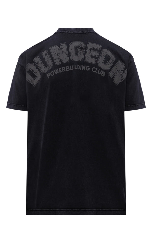 ACID DUNGEON OVERSIZED TEE - BLACK