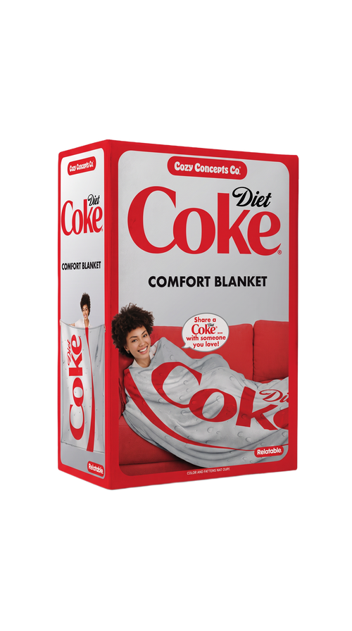 Diet Coke Fleece Throw Blanket