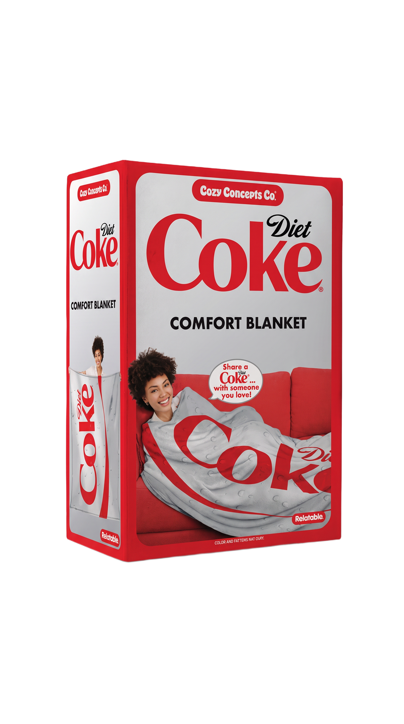Diet Coke Fleece Throw Blanket
