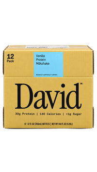 David Protein Milkshake - Vanilla (12 Count)