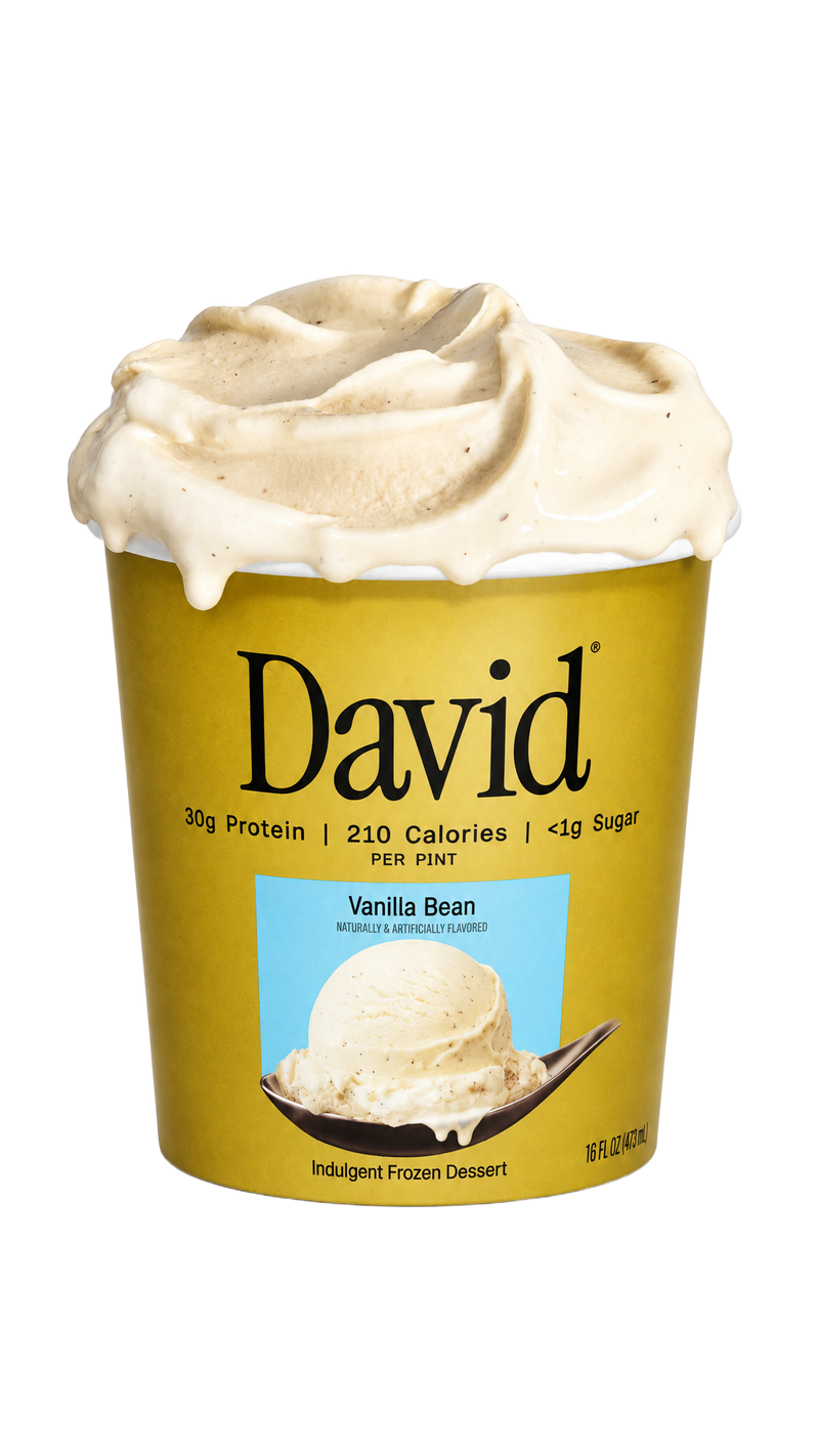 David Protein Frozen Dessert - Vanilla Bean (6 Pints)