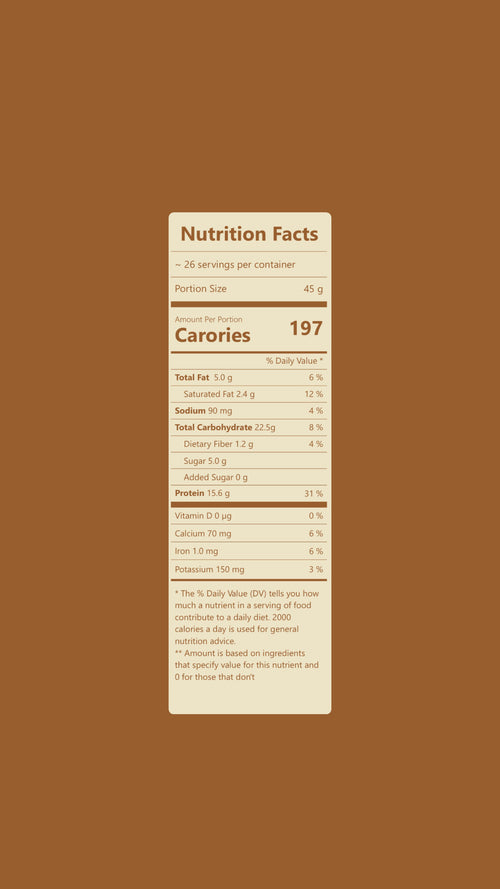 Pre order - Protein Cream Of Rice peanut butter with peanut chips  - 26 Servings- 1183 G