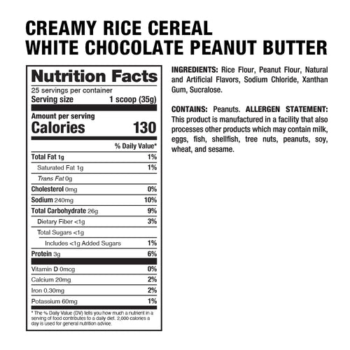 Dragon Pharma Cream of Rice - White Chocolate Peanut Butter