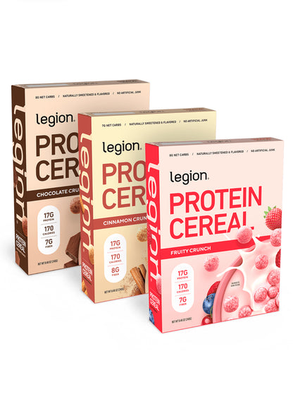 Legion Protein Cereals 3 Flavors