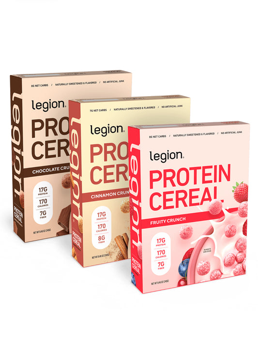 Legion Protein Cereals 3 Flavors