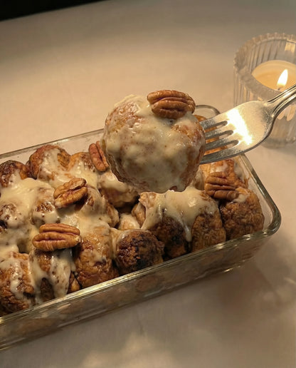 93 G Protein - Cinnamon Roll Bites Cake - Only Kuwait