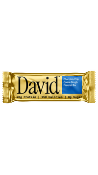 David Protein Bar - Chocolate Chip Cookie Dough (12 Count)