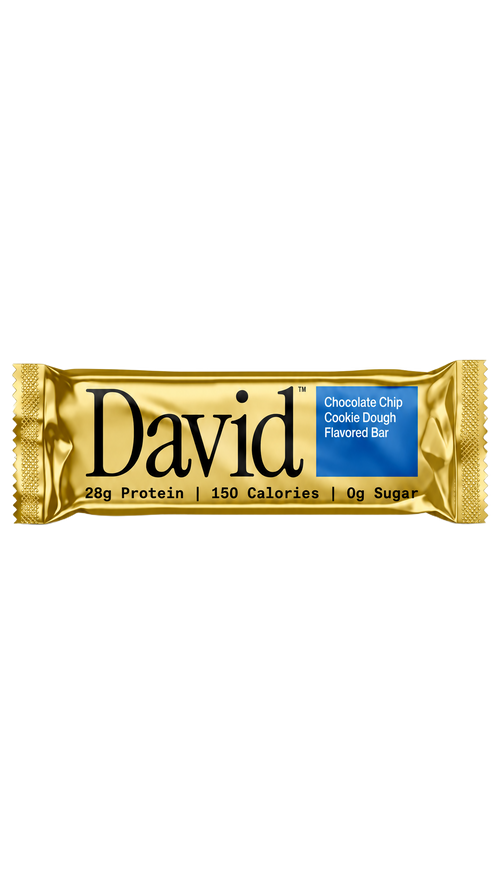 David Protein Bar - Chocolate Chip Cookie Dough (12 Count)