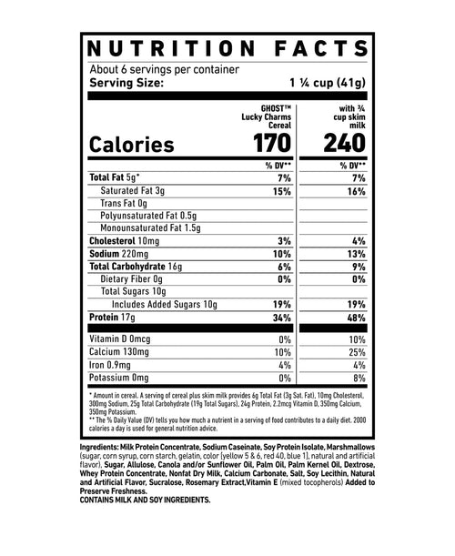 3 Protein Ghost Lucky Charms