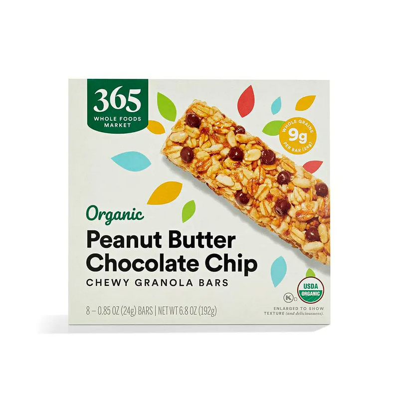 Organic Chocolate Chip Peanut Butter Granola Bars 8 Count