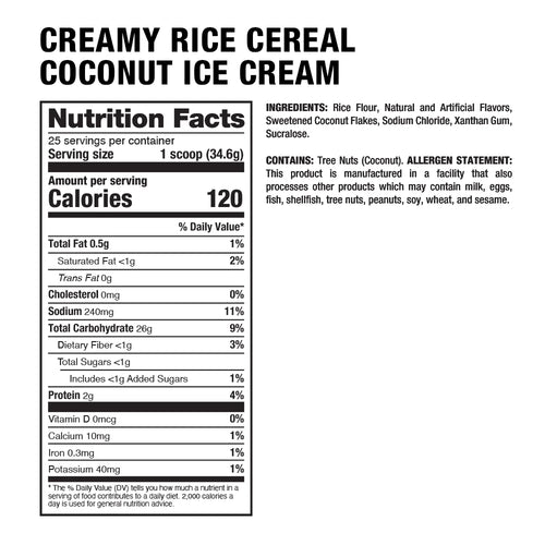 Dragon Pharma Cream of Rice - Coconut Ice Cream