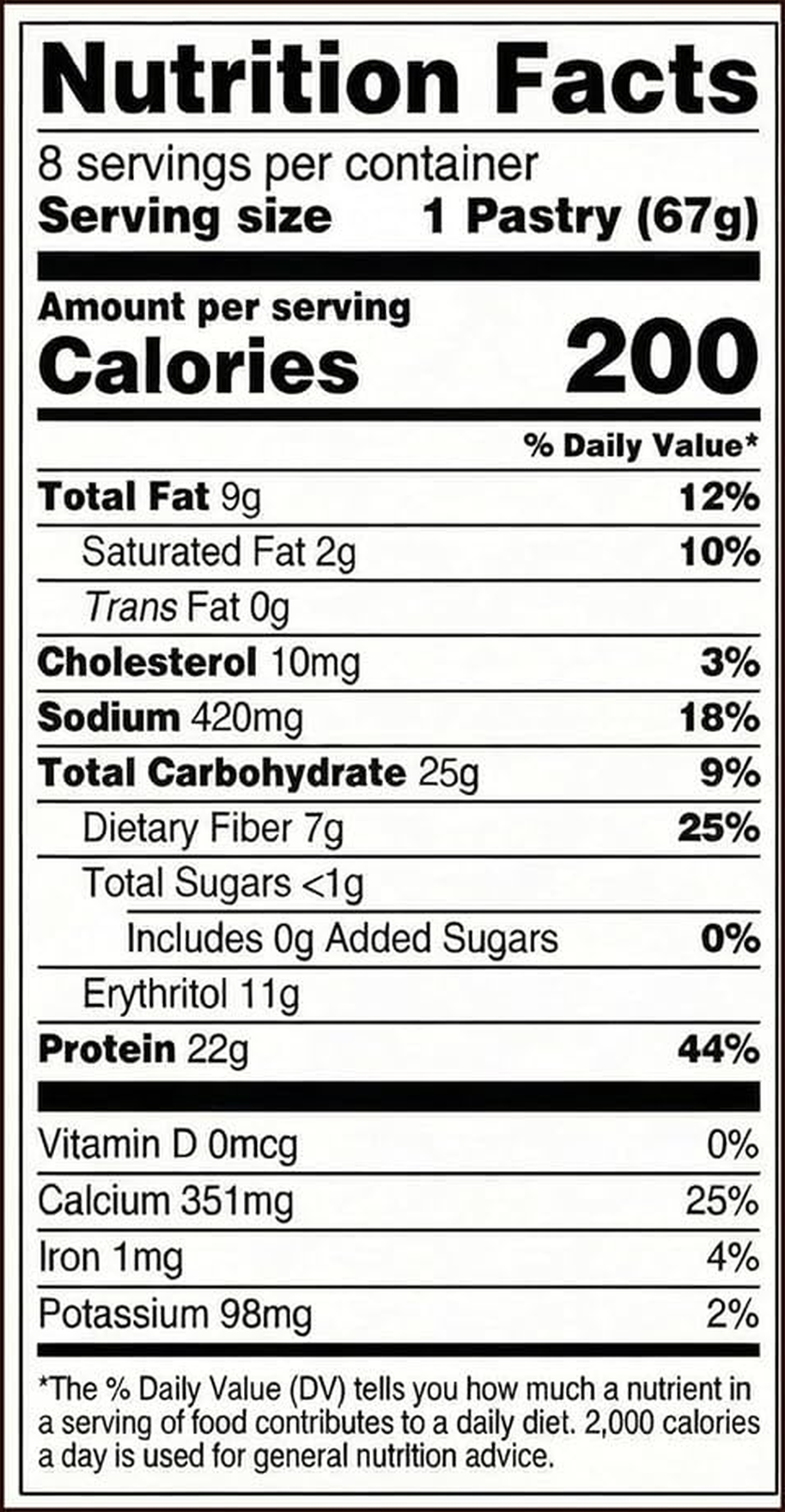 Legendary Double Chocolate Protein Pastry