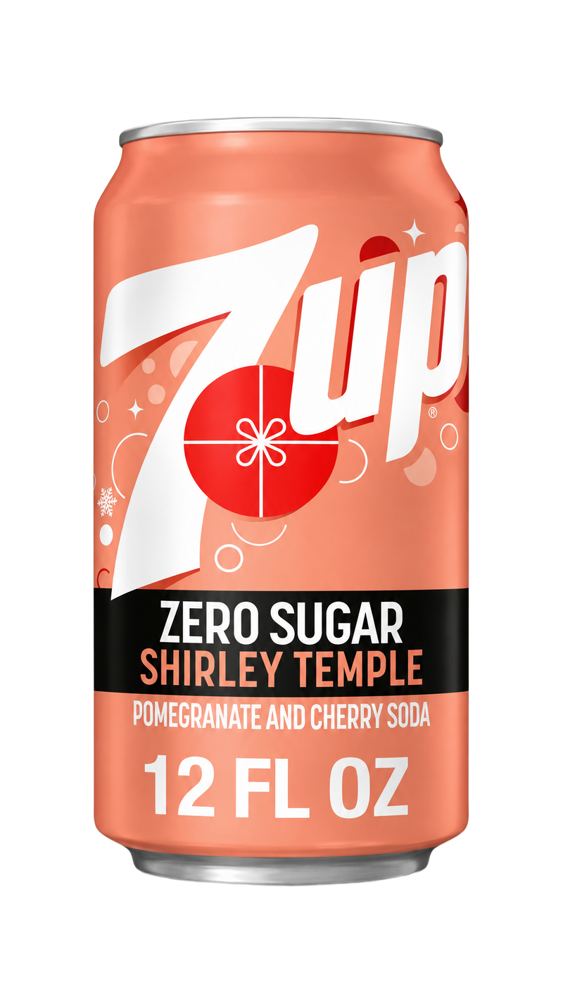 12 Cans Zero Sugar 7UP Shirley Temple