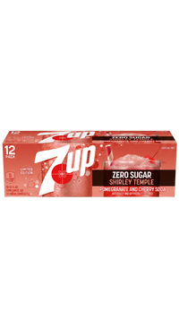 12 Cans Zero Sugar 7UP Shirley Temple