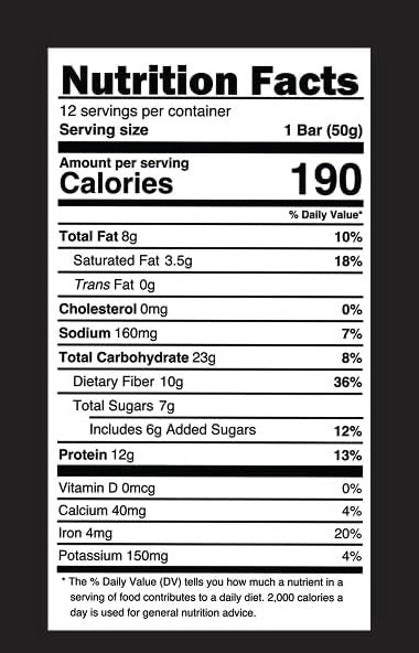 TRUBAR Vegan Protein Bars 12 Pieces
